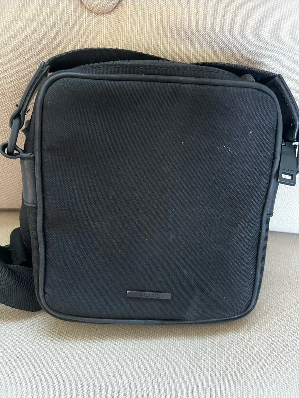 Aldo Black Compact Messenger Crossbody Bag